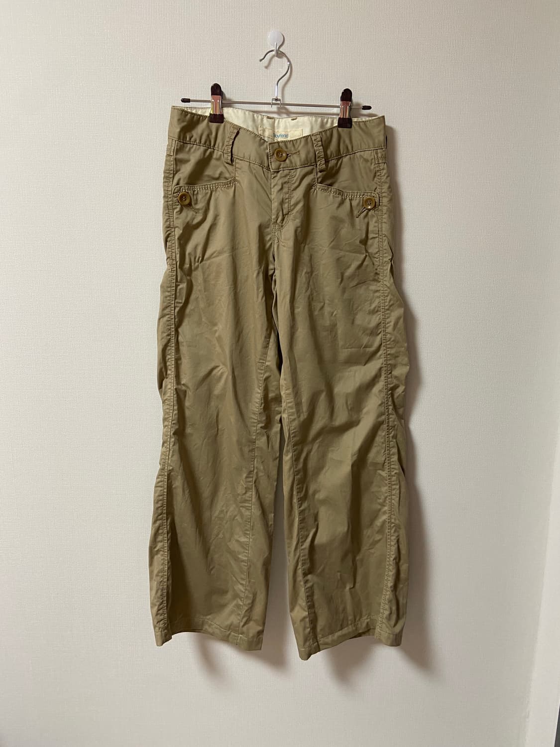 일본 빈티지 모리걸 하구미 단추 카고팬츠  상품이미지1