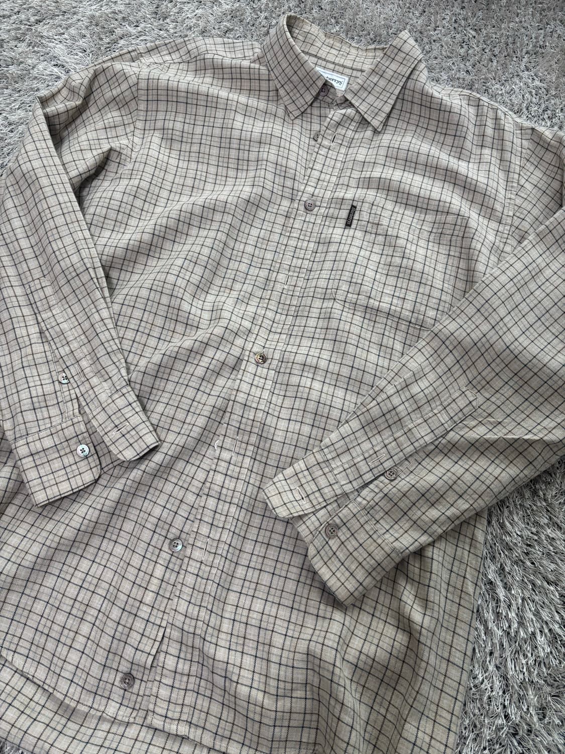 일제 버버리 체크셔츠 사이즈 105 상품이미지2