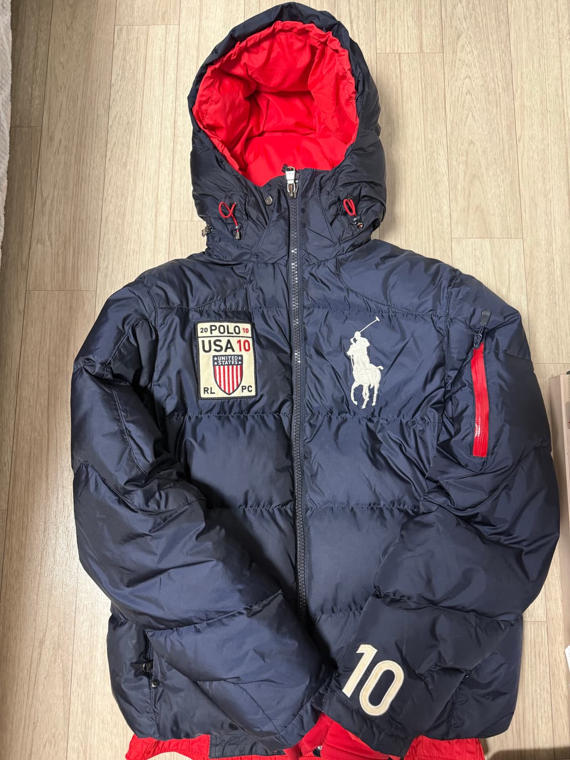 폴로 빅포니 성조기 패딩 상품이미지1