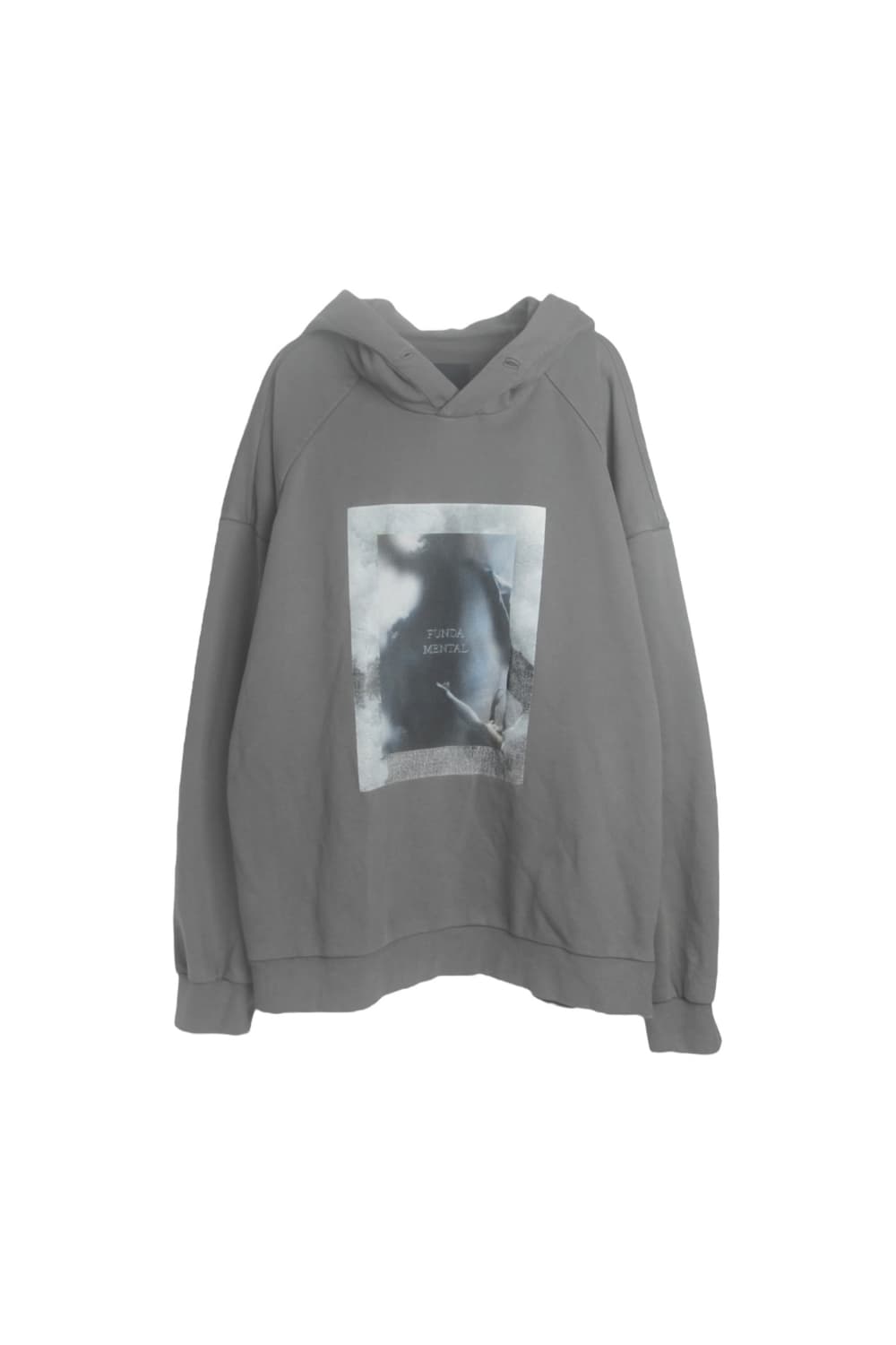 준지 20FW 엠브로이더리 레터링 절개 후드티 상품이미지3