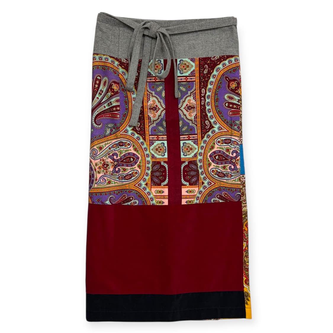 꼼데가르송 패턴 랩 스커트 치마 상품이미지6