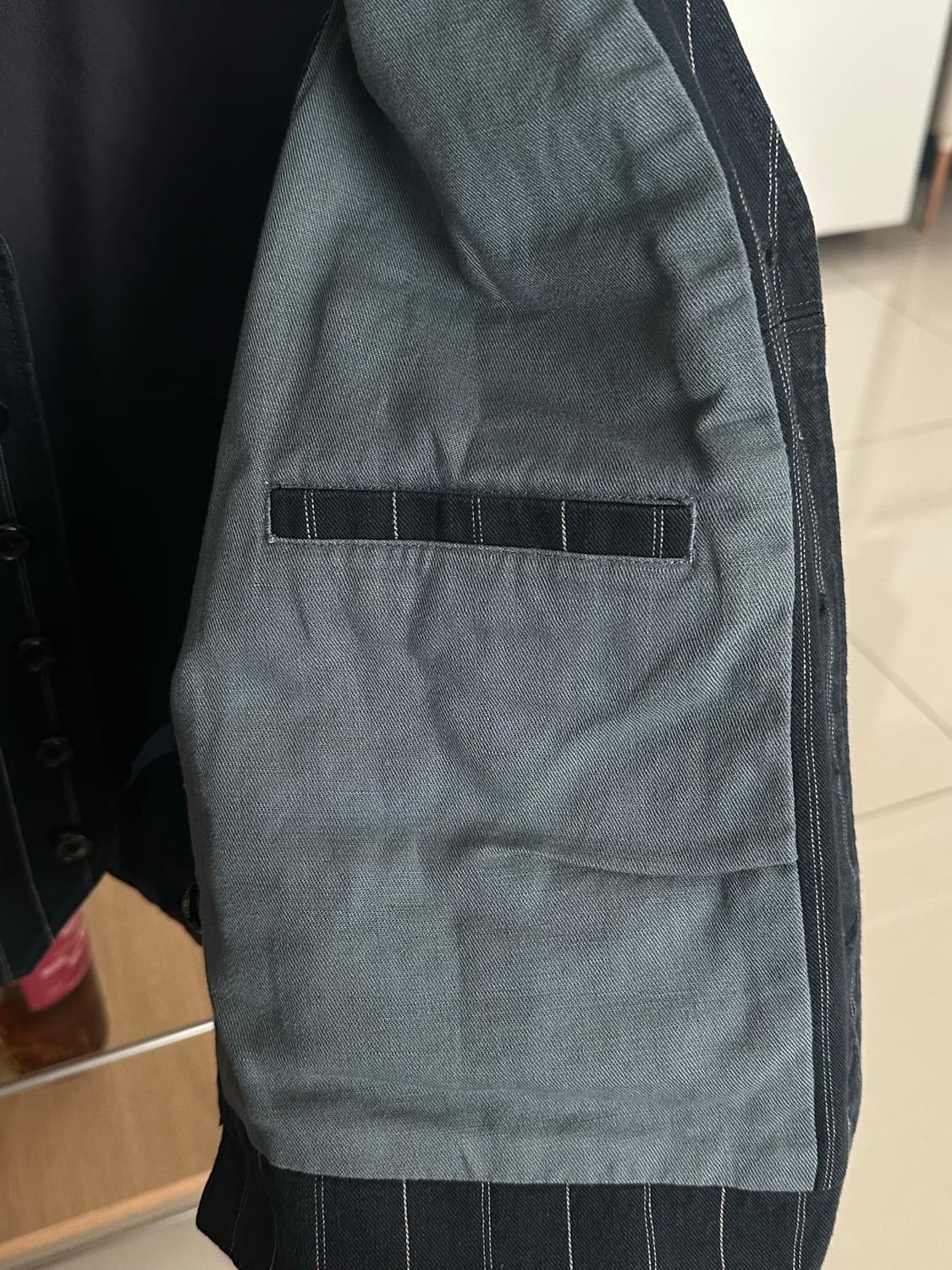 랄프로렌 핀스트라이프 베스트 L 상품이미지3