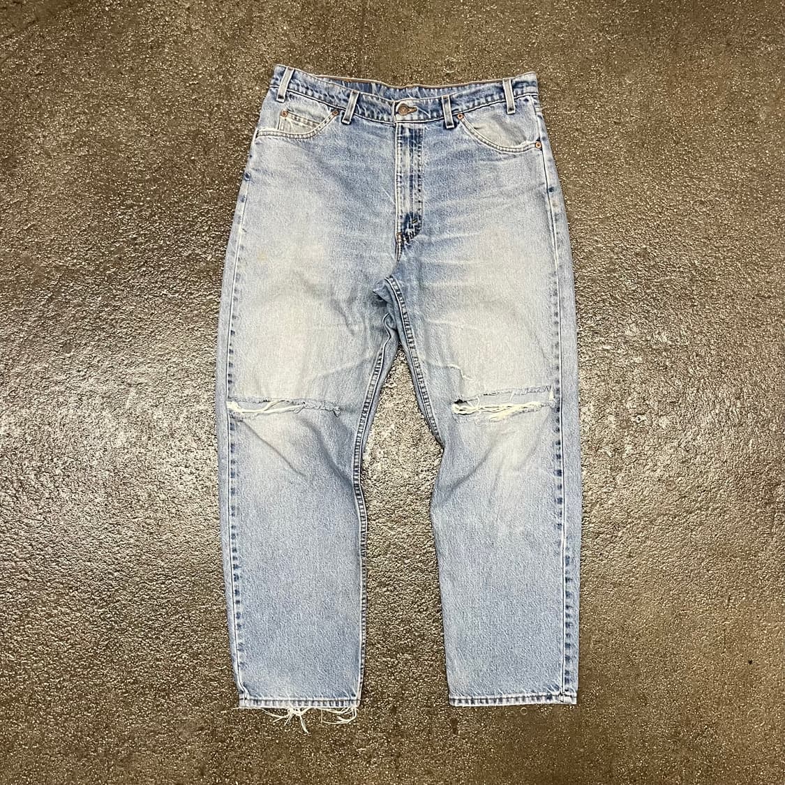 90s USA Levis550 데미지 팬츠 (35“) 상품이미지2