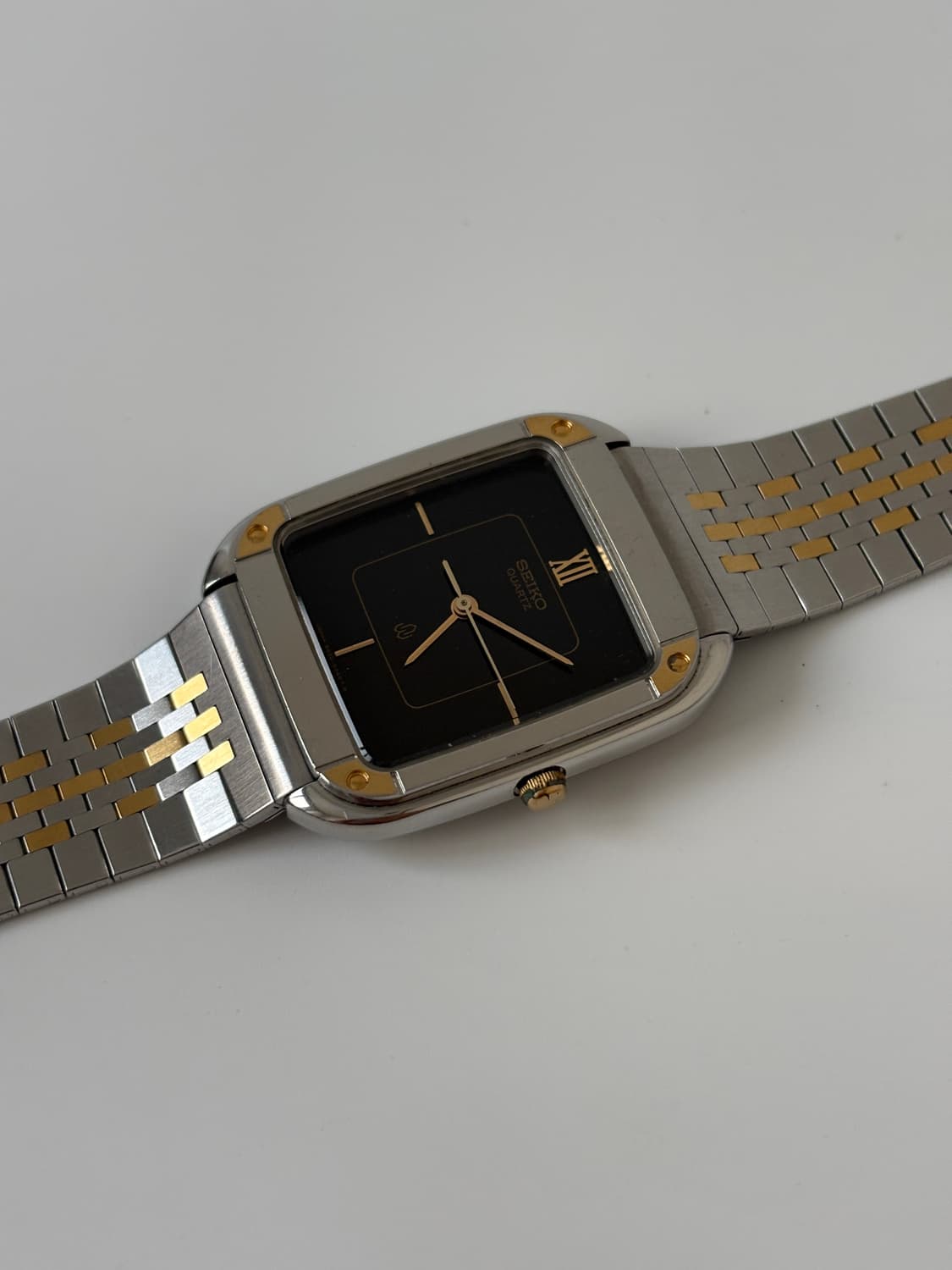 1980s Black Dial Combi Square Quartz 상품이미지5