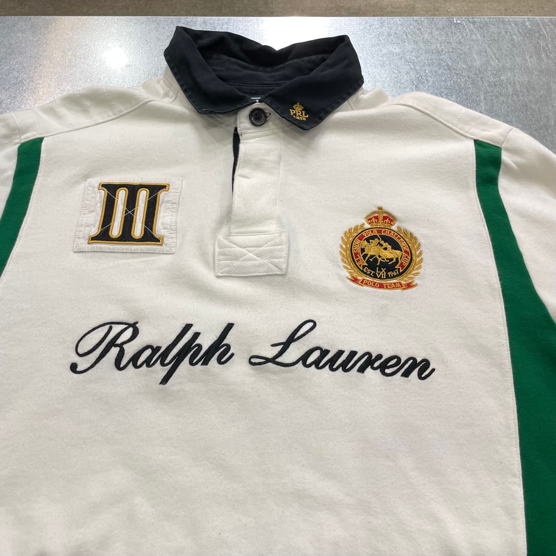 (2XL) POLO 폴로 랄프로렌 카라 럭비티 커스텀핏 상품이미지5