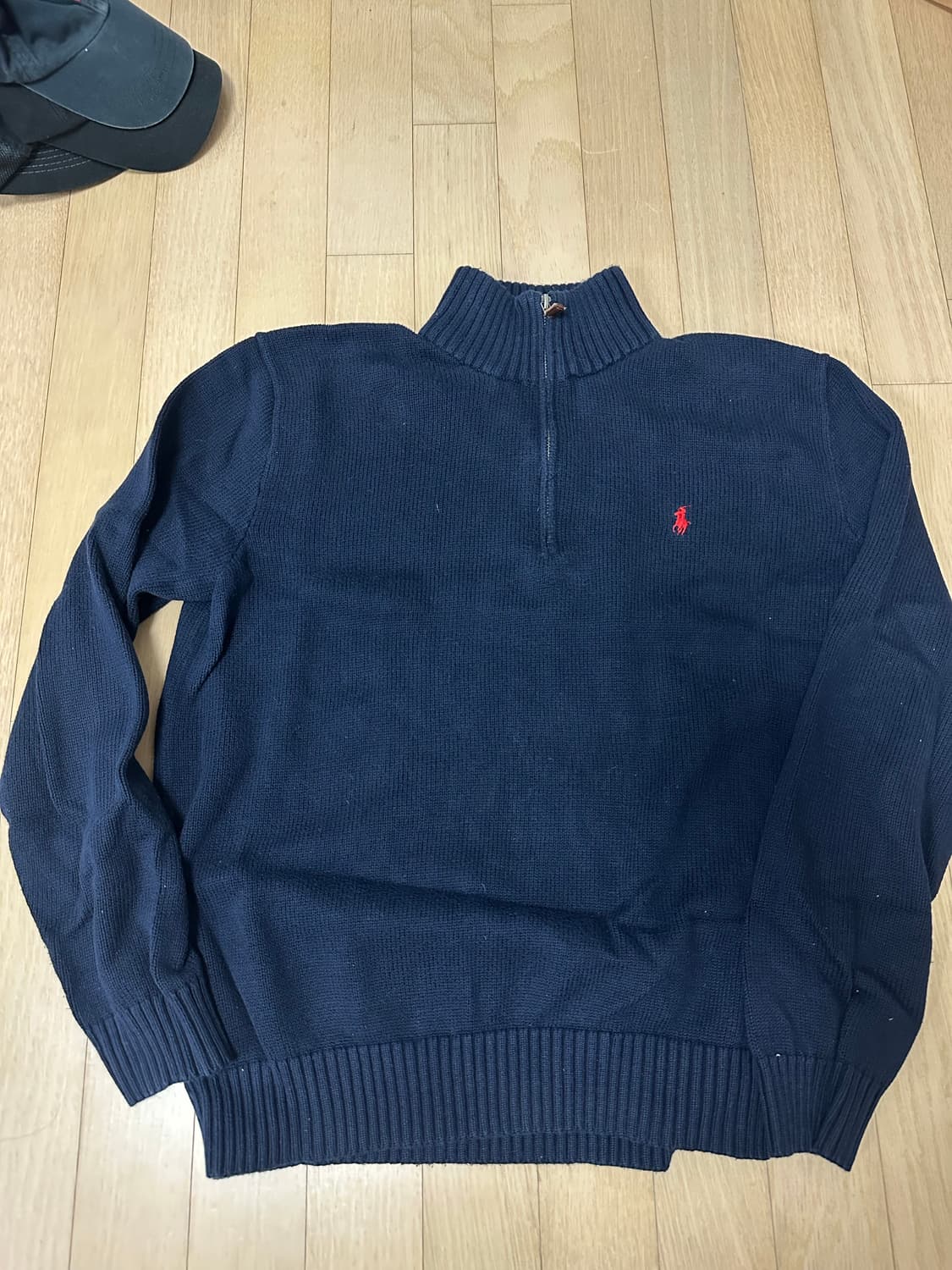[M] 폴로 하프집업 니트 상품이미지1