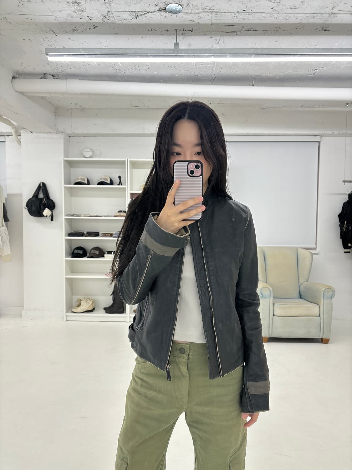 Diesel goat leather jacket 상품이미지5