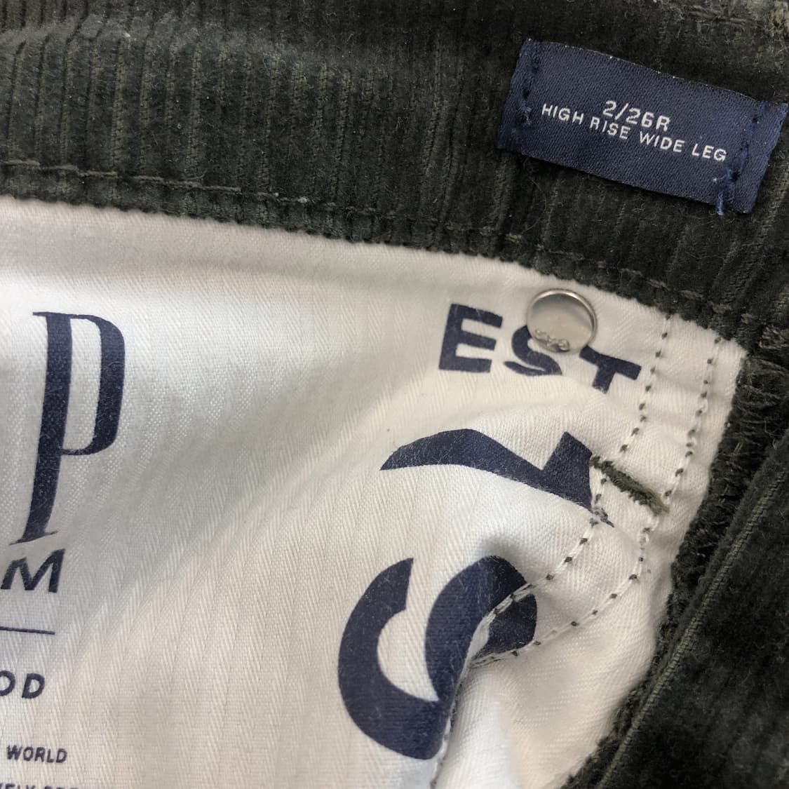 GAP 코듀로이 와이드레그팬츠 26 인치 상품이미지5