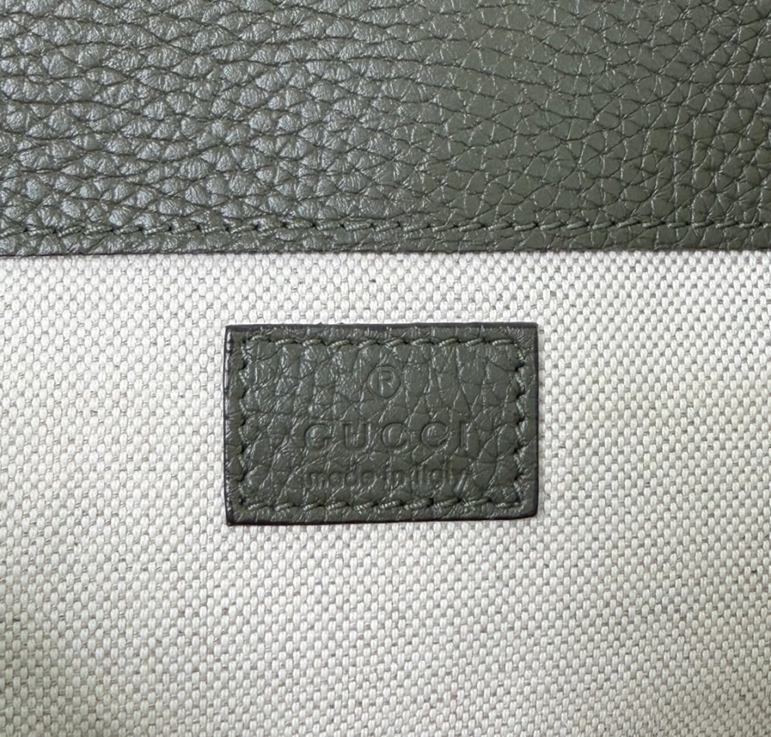 구찌 남성 점보 GG 로고 레더 백팩 라지 다크 그린 625770 상품이미지9