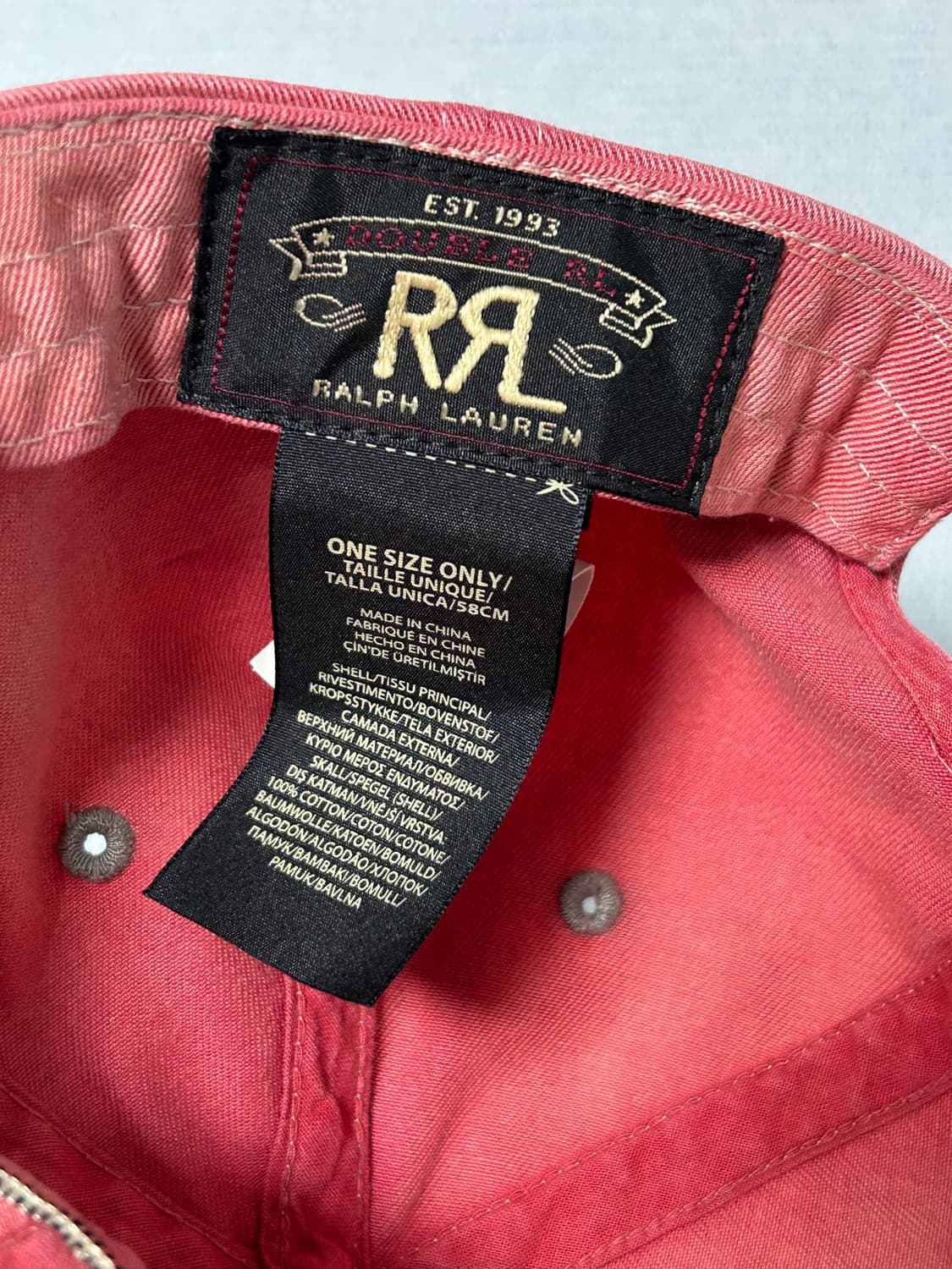 RRL 더블알엘 윙로고 볼캡 레드 상품이미지5