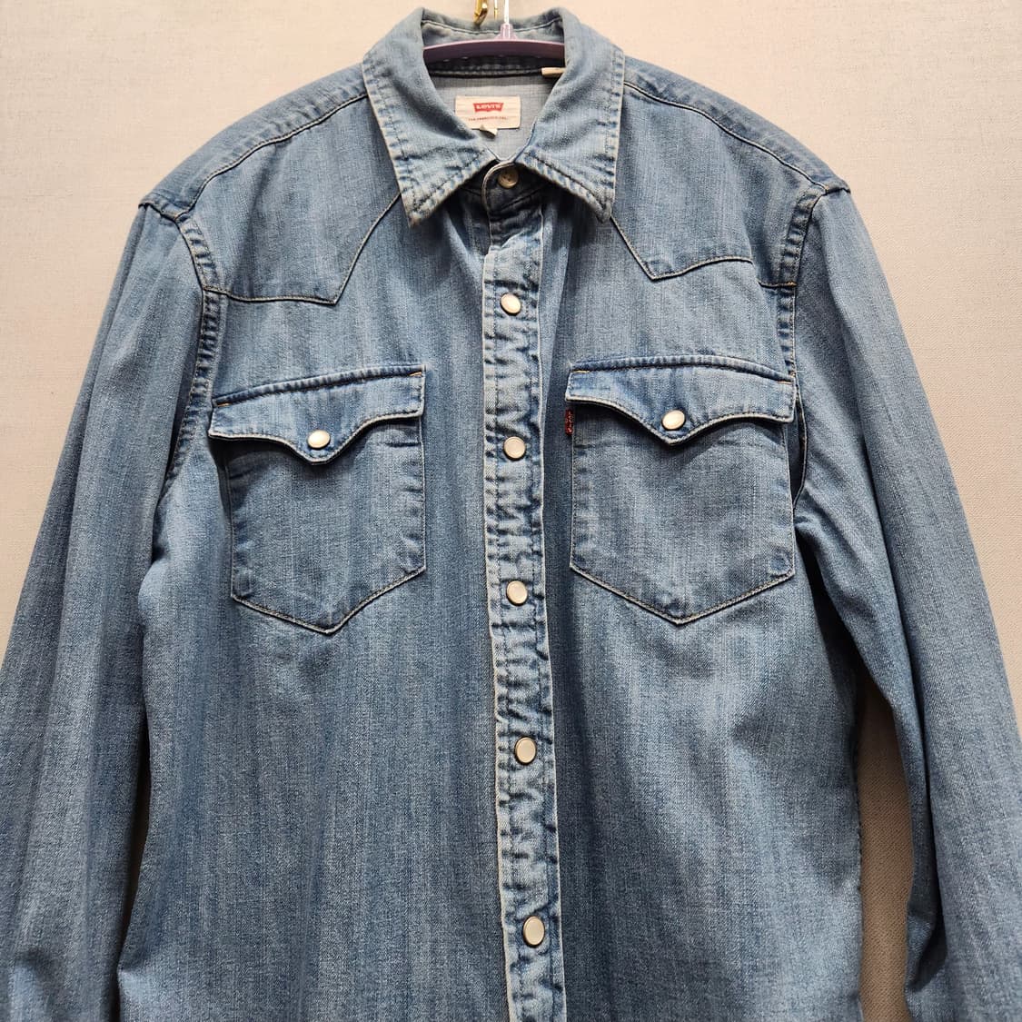 리바이스 웨스턴 데님 셔츠 S(M) 상품이미지2