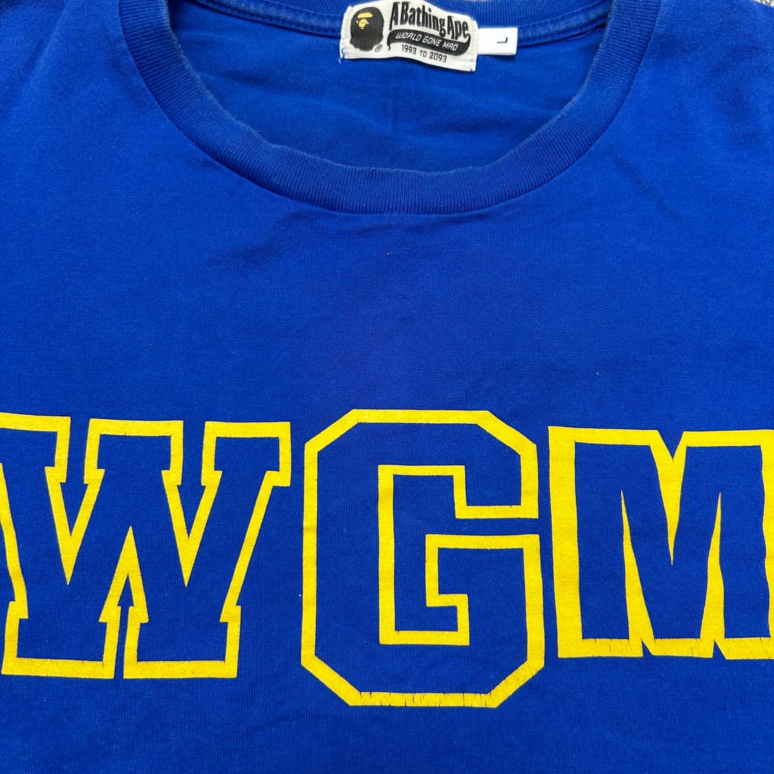 베이프 블루 빅샤크 반팔(L) 상품이미지6