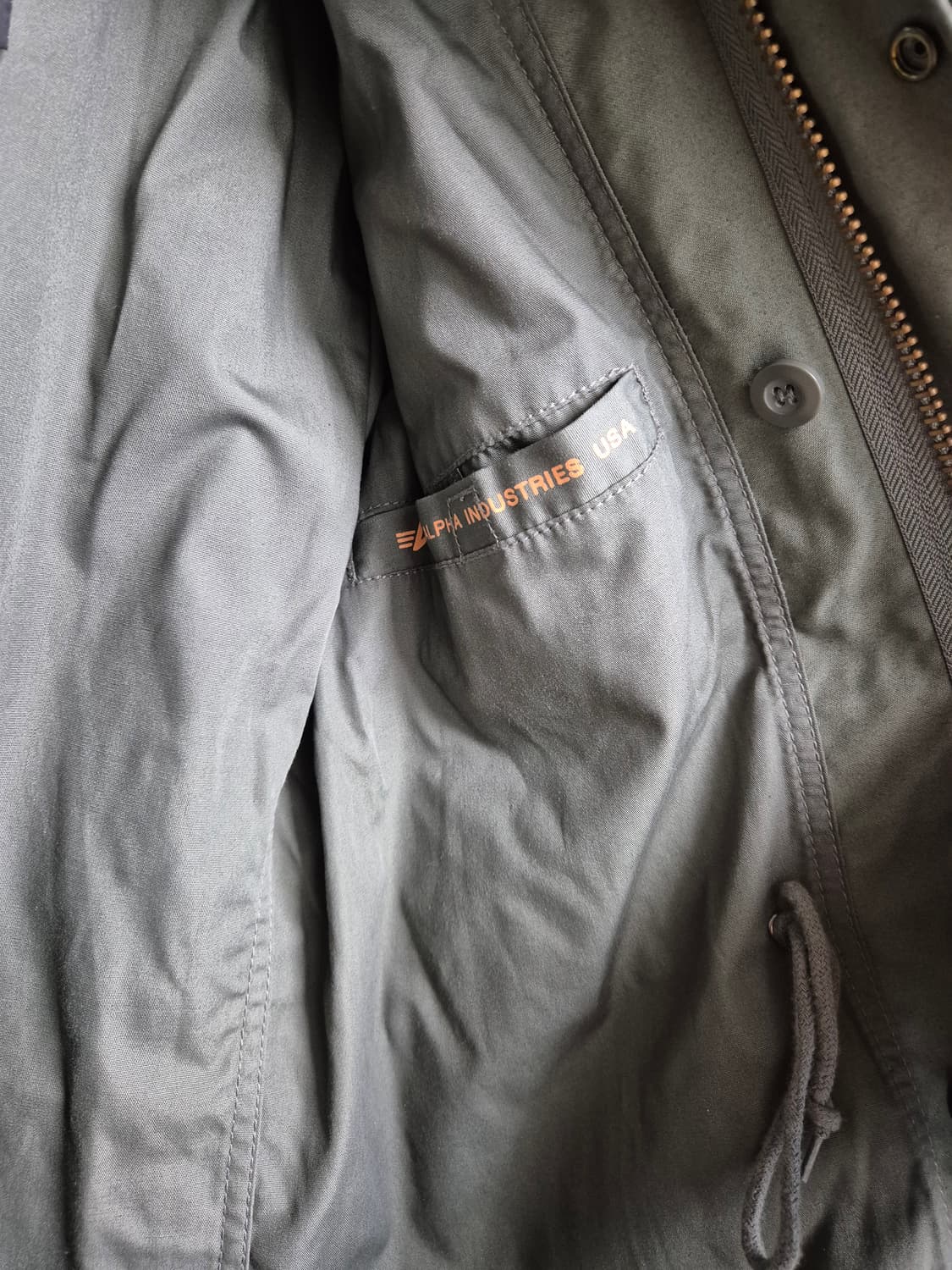 [ 1회착 ] 알파인더스트리 m65 필드자켓 S사이즈 (국내 L사이즈) 상품이미지5