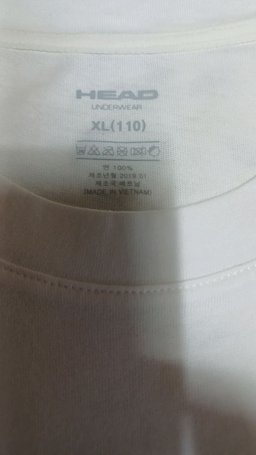 헤드 미사용 언더웨어 얇은반팔 110 가슴57 기장75 상품이미지2