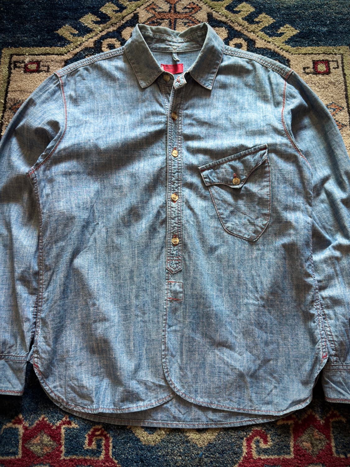 00s Levi's Rad tab Chambray shirt 상품이미지3