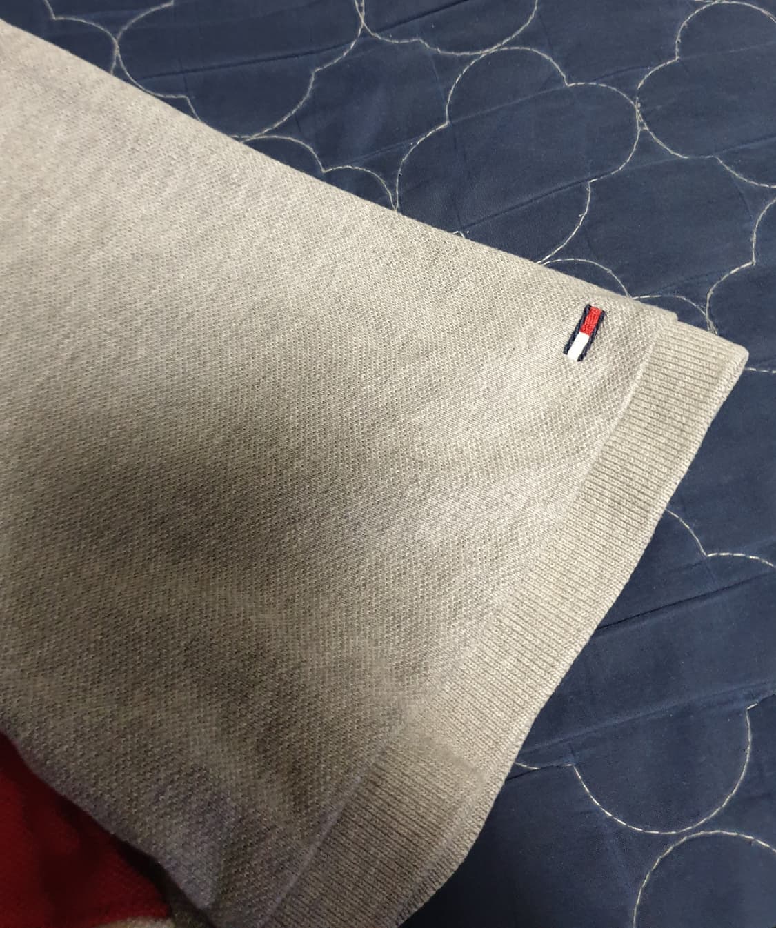 (빈티지) 타미힐피거 데님 우먼 반팔 카라티 그레이 (L) 상품이미지2