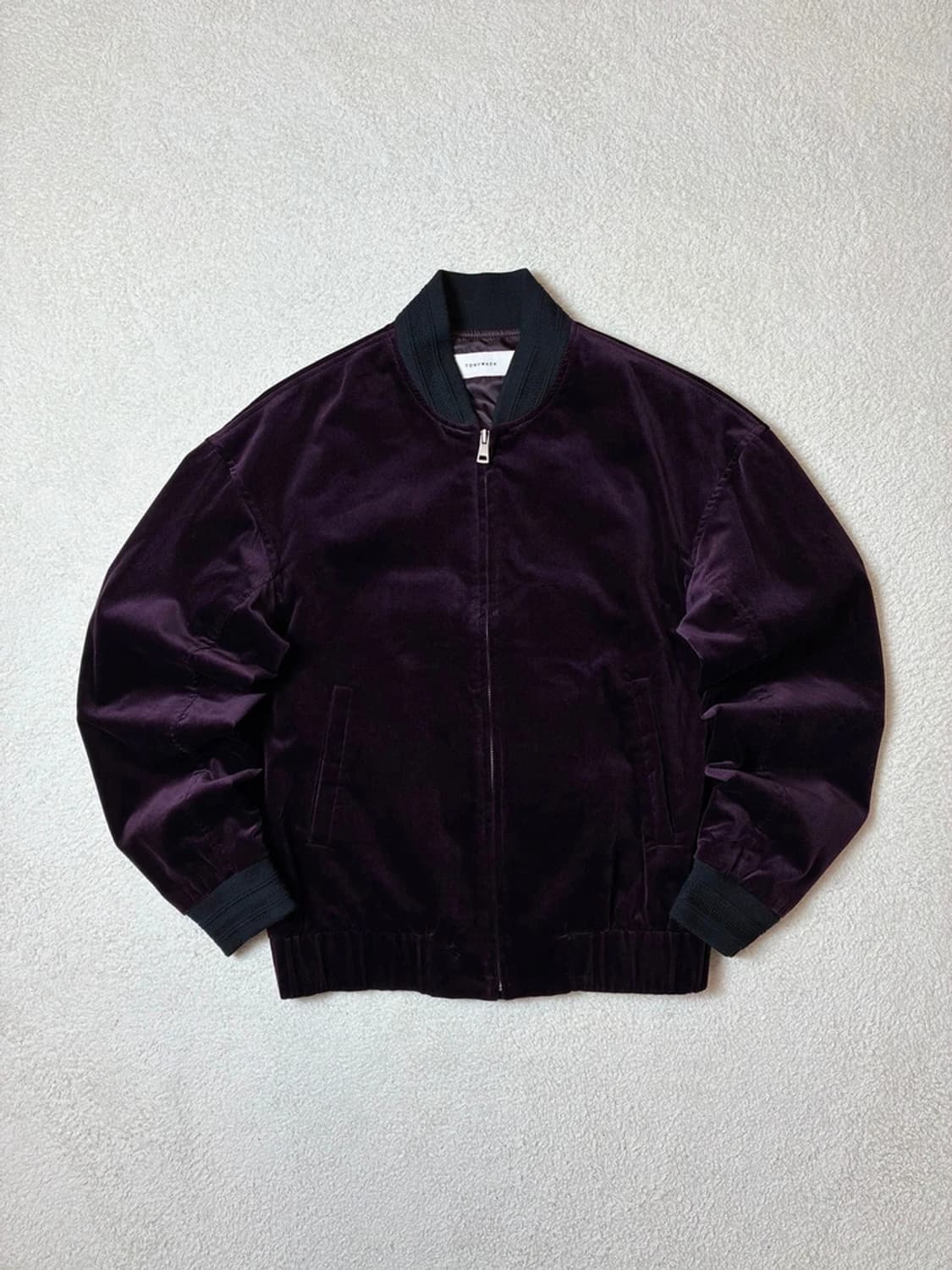 토니웩 16FW 등판 자수 벨루어 블루종 자켓 PN6379 상품이미지6