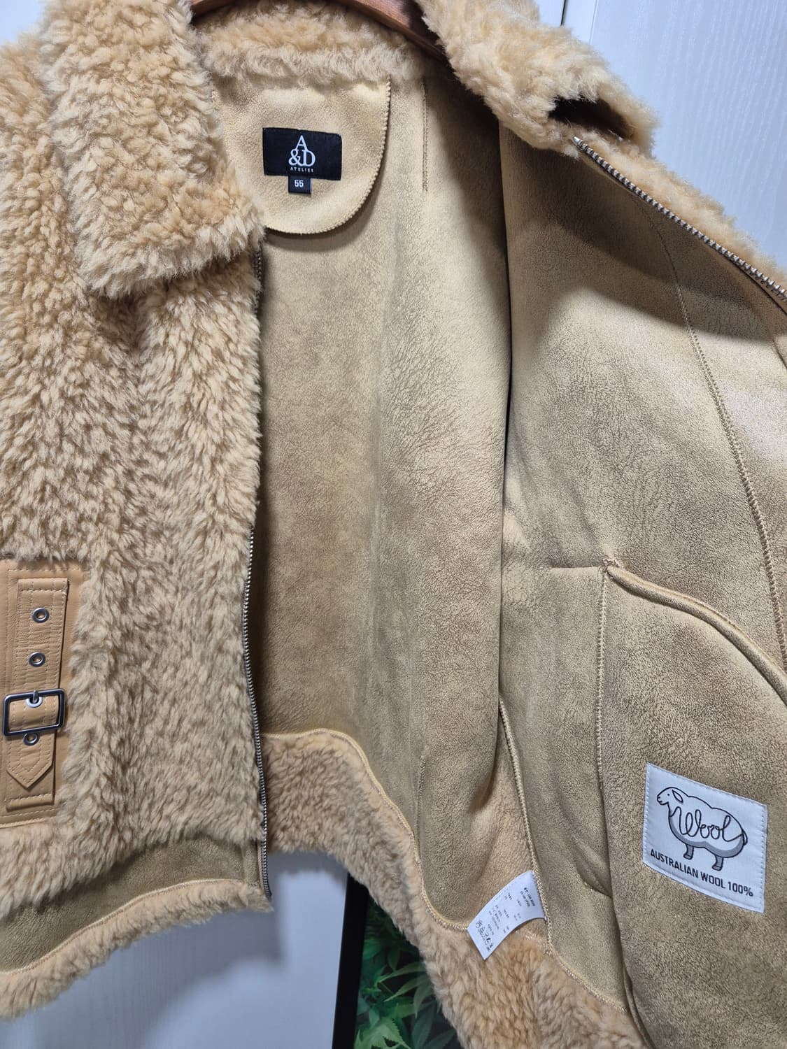 (세일)(새상품)앤더슨아뜰리에 퍼 무스탕 자켓 상품이미지5