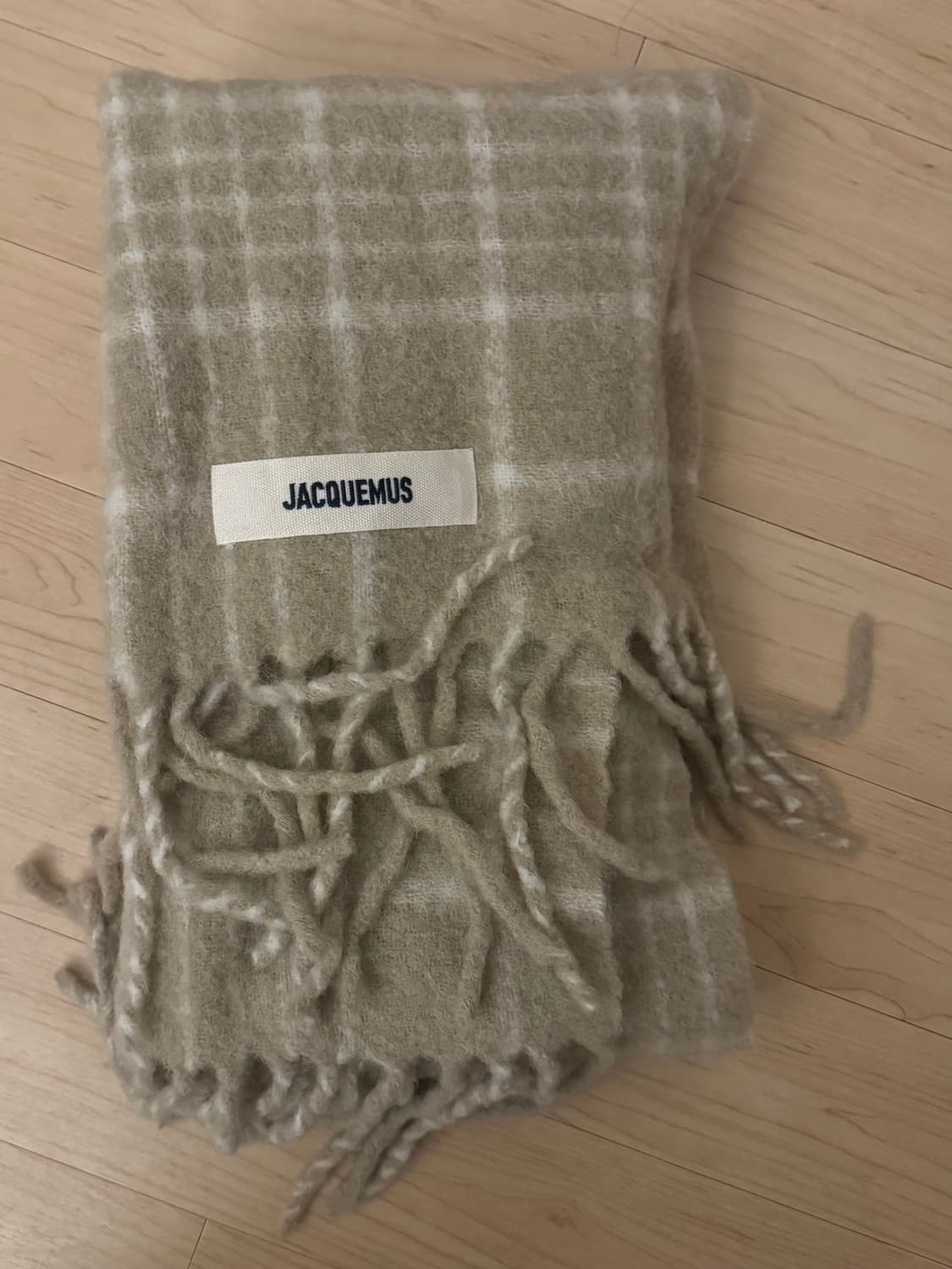 자크뮈스 23FW 카로 체크 머플러 (BG) 상품이미지2