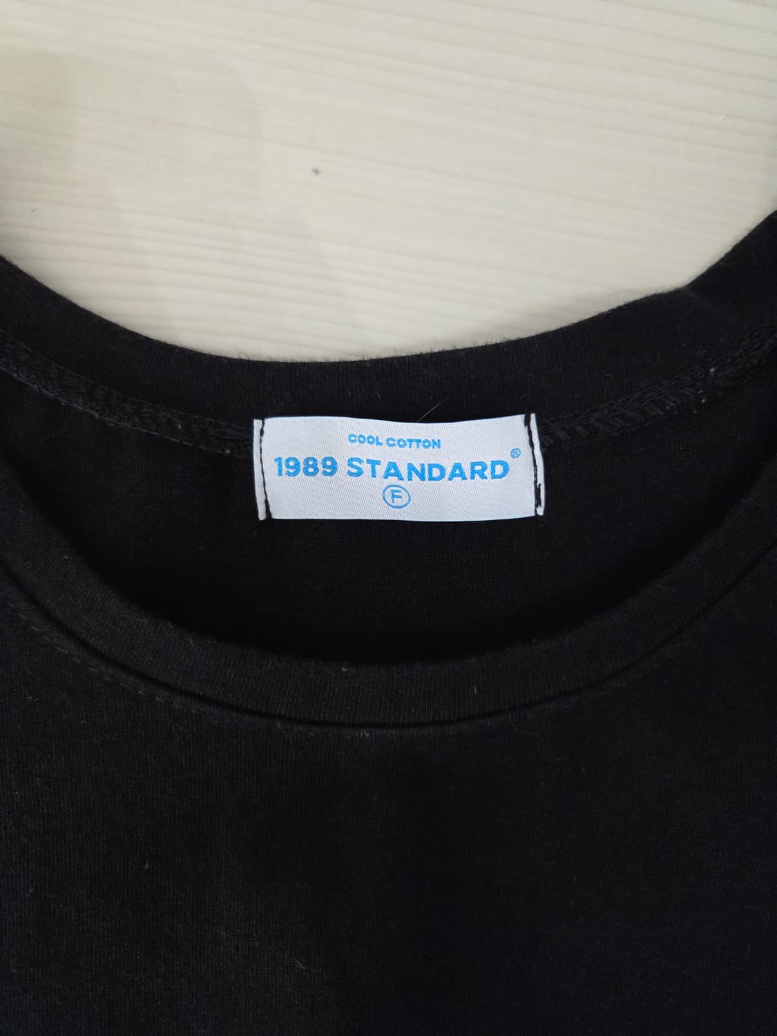 1989 스탠다드 쿨코튼 로고 크롭 반팔 티셔츠 상품이미지7