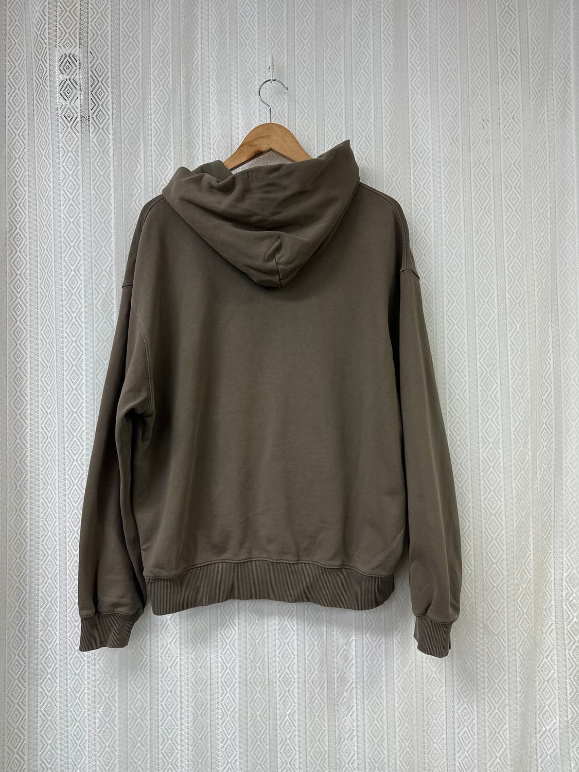 (1)포터리 22FW 하프버튼 후드 브라운 상품이미지3