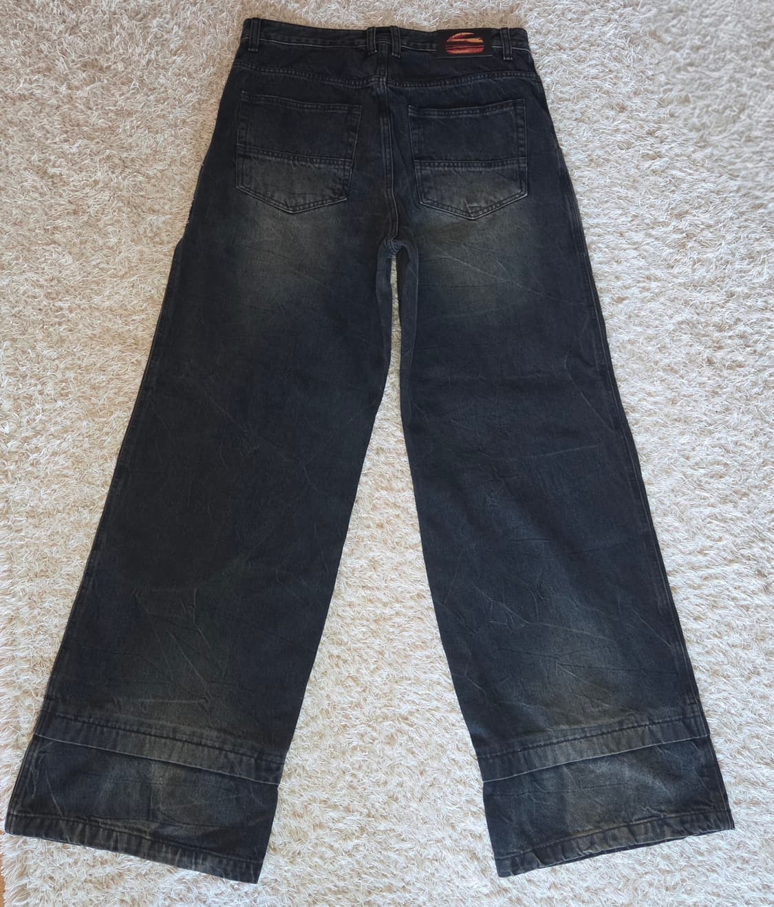 미드선 워싱 데님 팬츠 상품이미지3