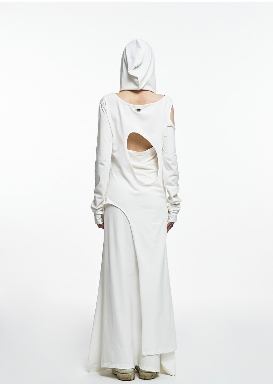 나체 투피스 레이어드 후디 드레스 상품이미지3