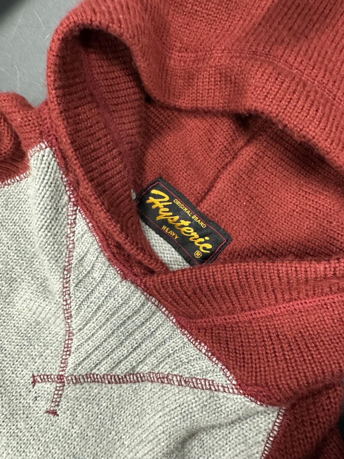 히스테릭글래머 로고 니트 후드티 상품이미지4