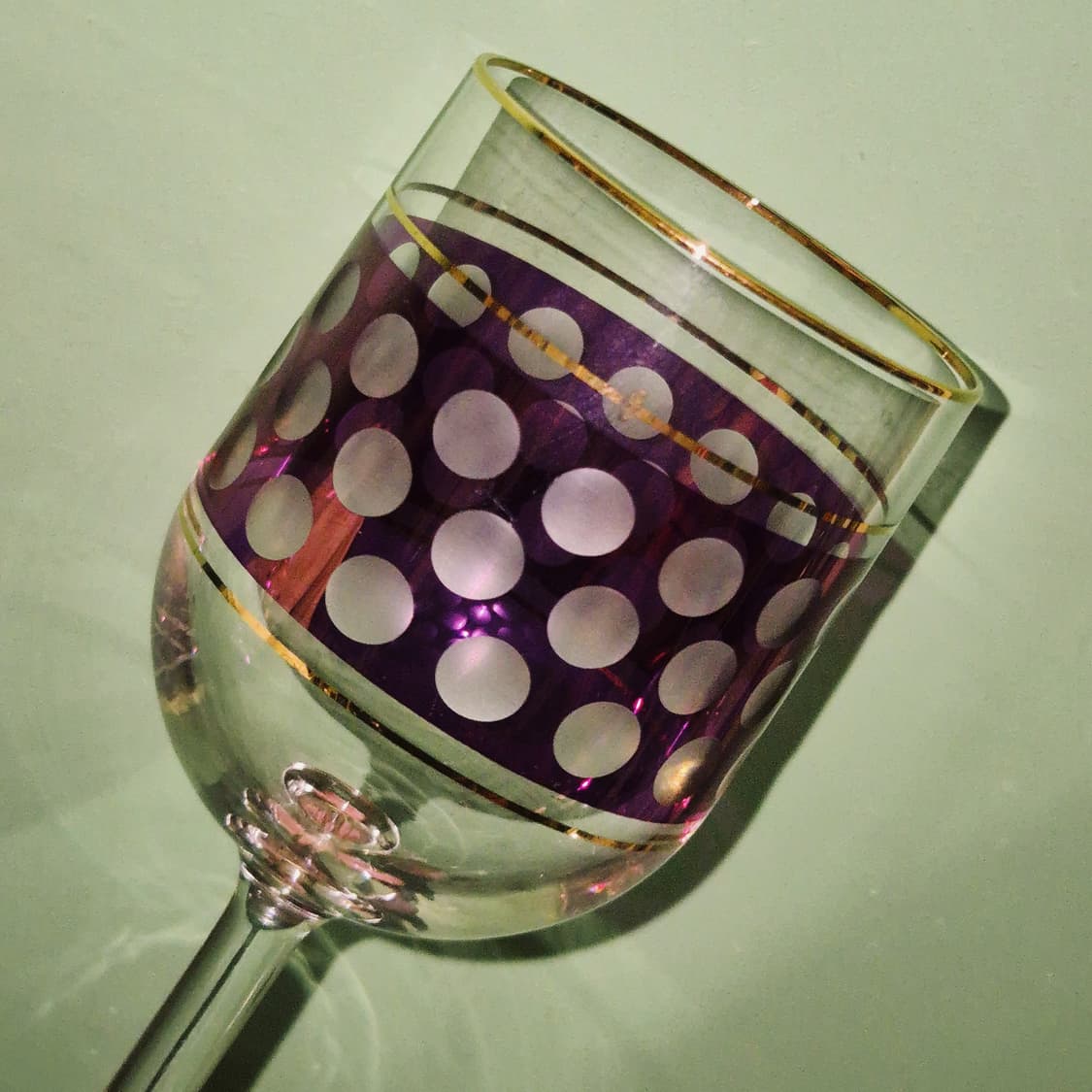 80s 오츠카 컬러 도트 애칭 고블렛 4p 세트 상품이미지8