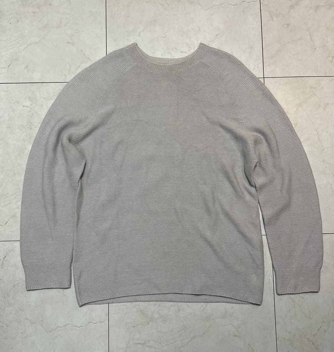 유니클로 홀 가먼트 니트 그레이 L 상품이미지2