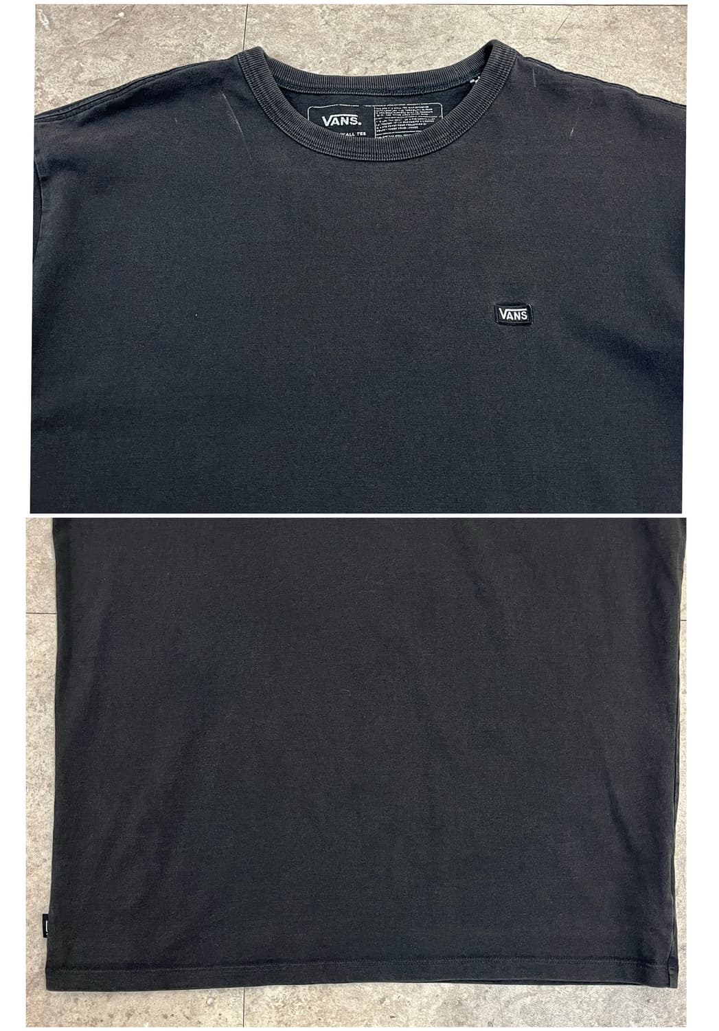 반스 베이직 반팔티 블랙 M #csz4078 상품이미지5