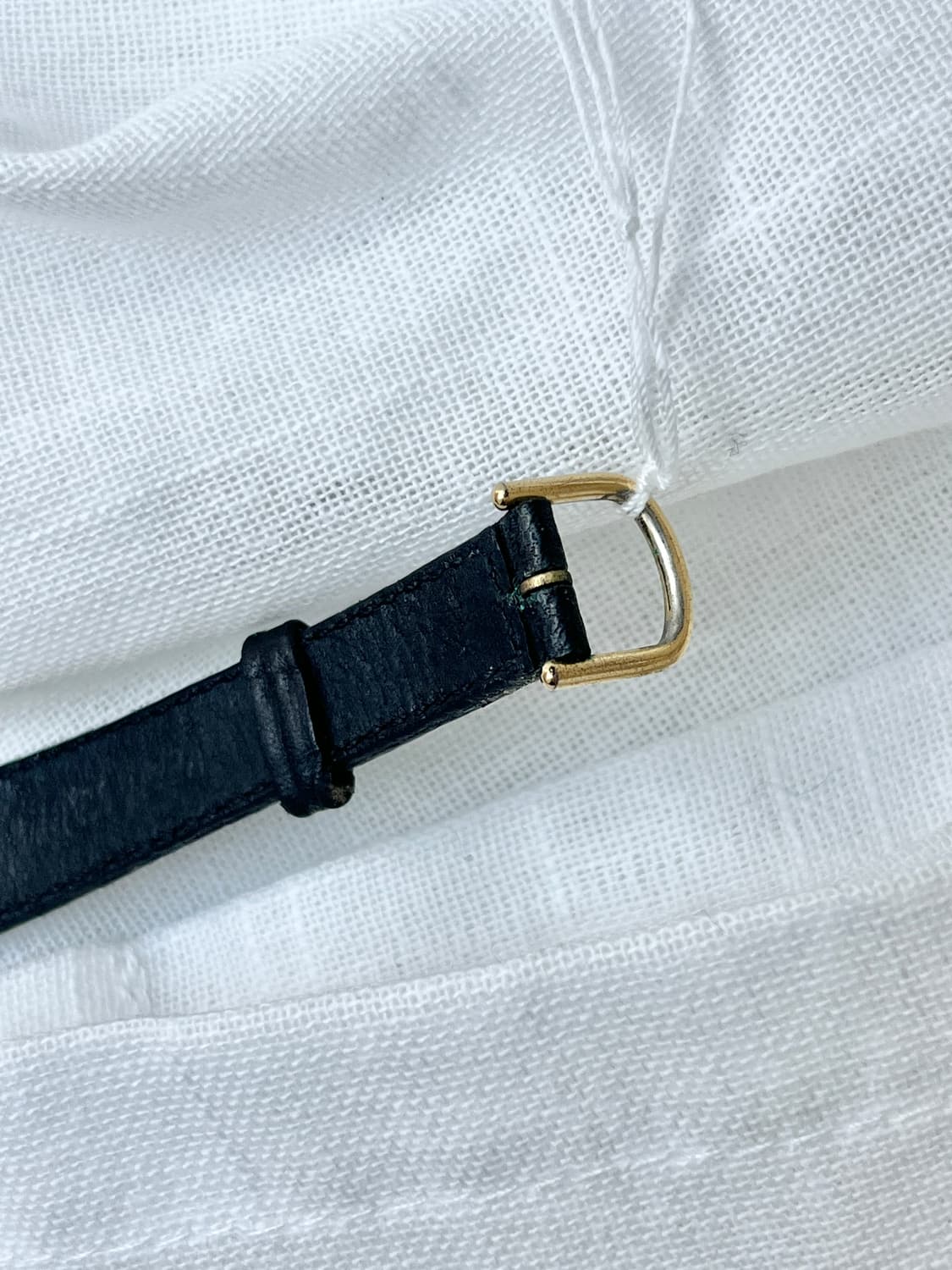 80s Courreges 꾸레쥬 가죽 스트랩 손목시계 상품이미지9