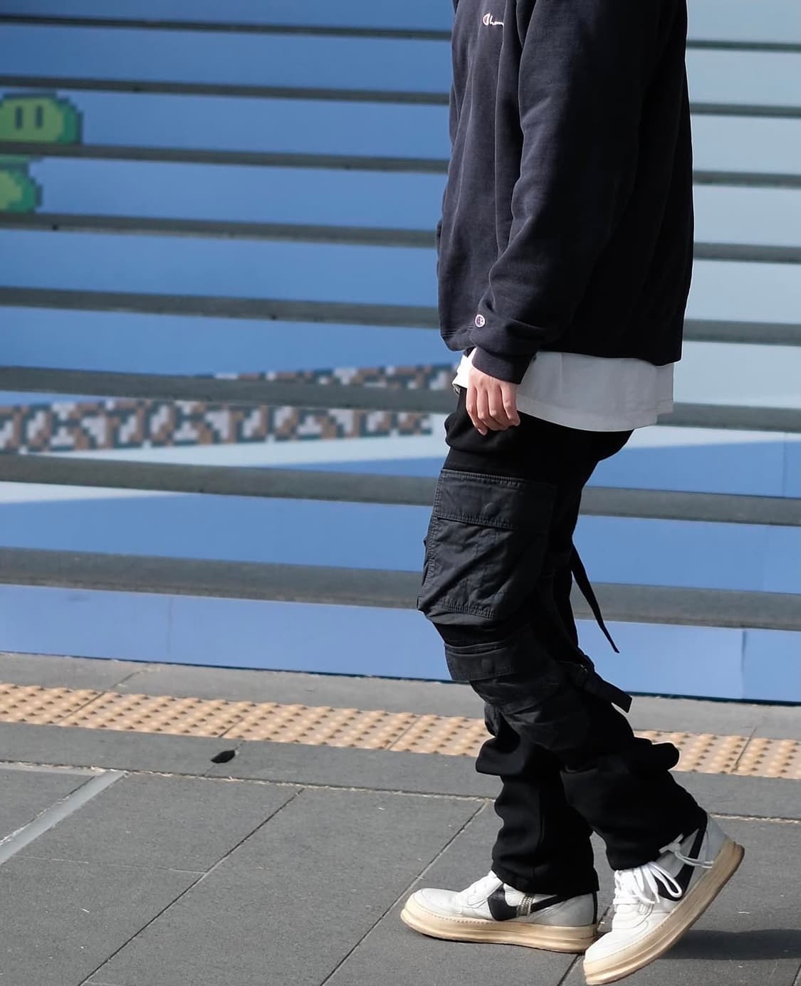 챔피온 80s USA 빈티지 스웻 맨투맨 네이비 상품이미지2