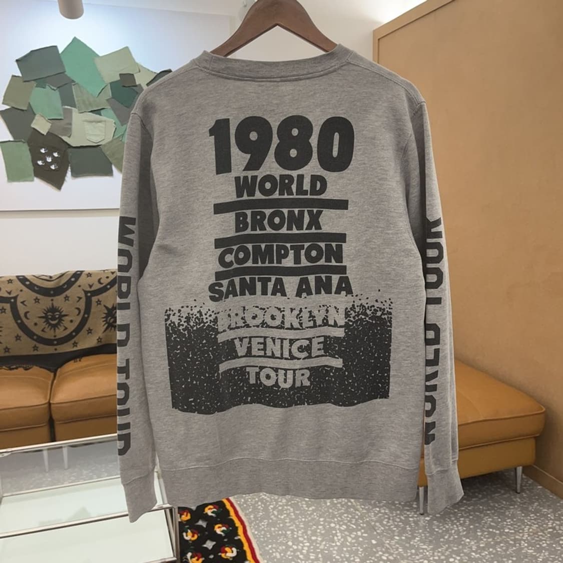 스투시 정품 NYC 월드투어 약기모 스웻셔츠 맨투맨 L C07325 상품이미지4