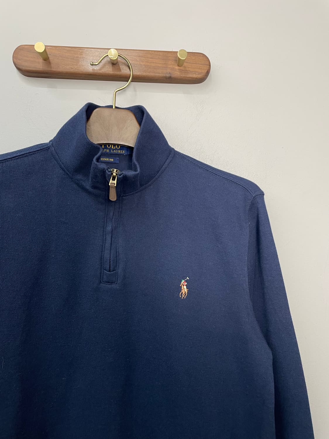 폴로 랄프로렌 네이비 반집업 니트 H1818 상품이미지3