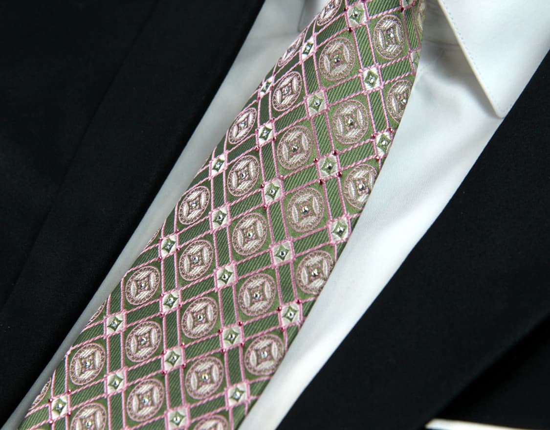 니나리치 8.5cm A+등급 큐빅 남자 명품 넥타이 상품이미지5