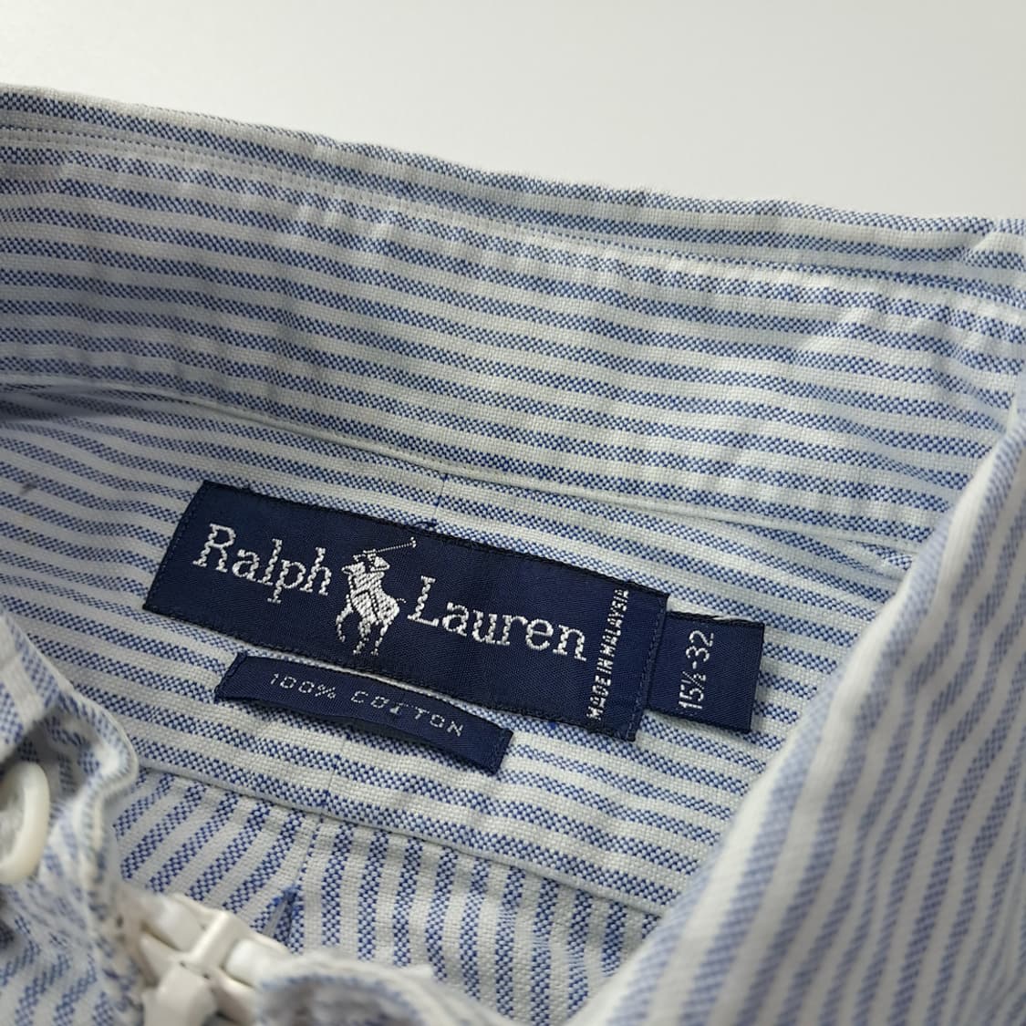 CK405 FREE 폴로 90s 클래식블루 스트라이프 긴팔 크롭 집업  상품이미지3