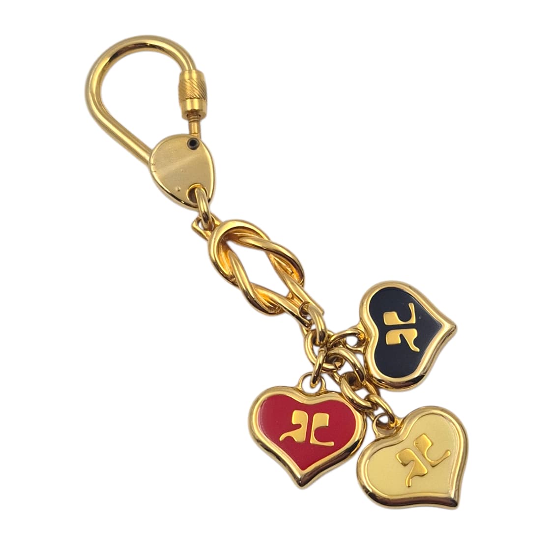 90s 꾸레쥬 프렌치 하트 트럼프 레이어드 키링 상품이미지1