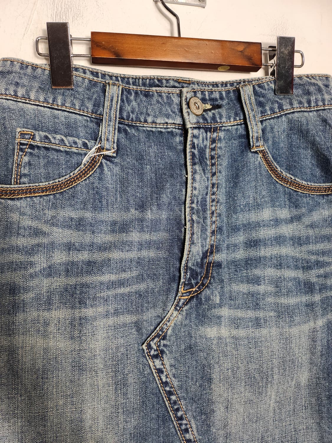 SASSON 데님 미니 스커트 상품이미지3