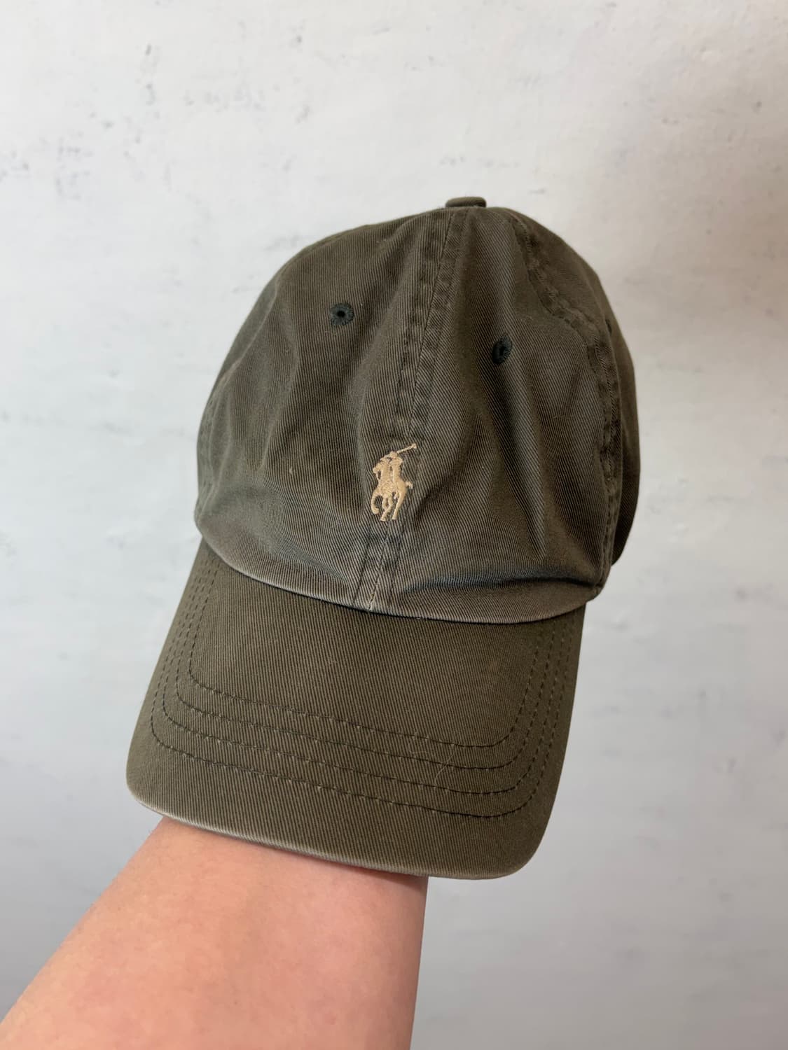 폴로랄프로렌 빈티지 카키 볼캡 상품이미지1