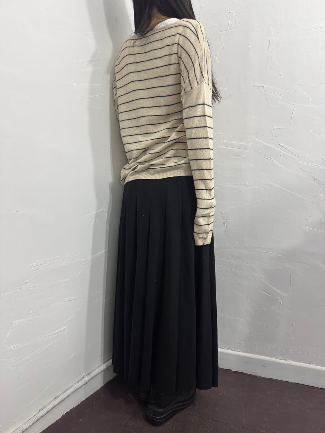 lolotas&l umbrella stripe knit top 상품이미지4