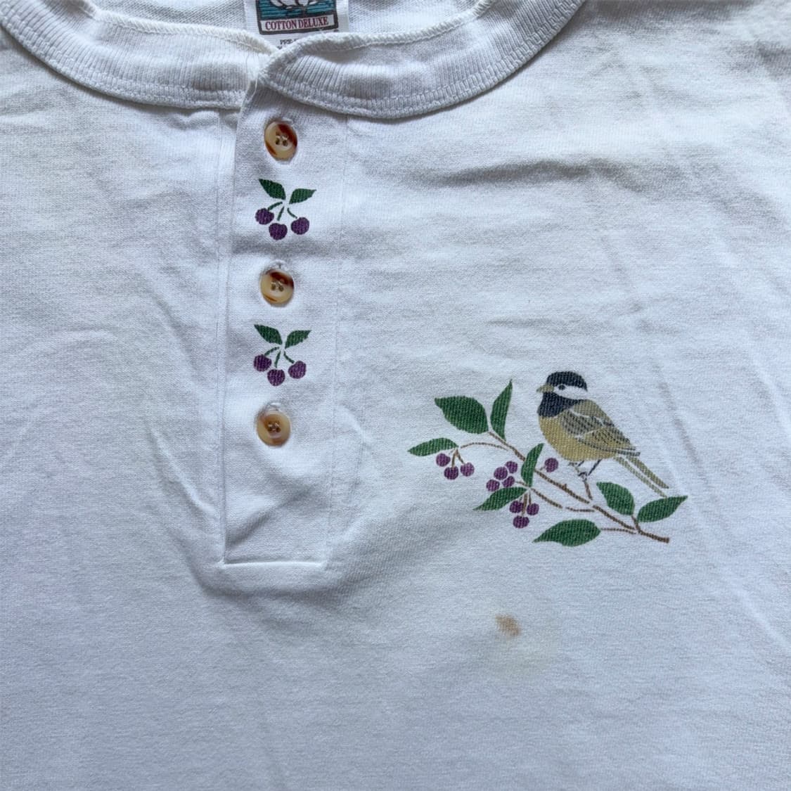 Bird & Cherry Graphic 헨리넥 롱슬리브 상품이미지6