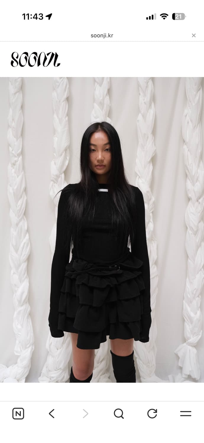 순지울텐셀롱슬리브soonji수룩순지티셔츠텐셀티셔츠 상품이미지3