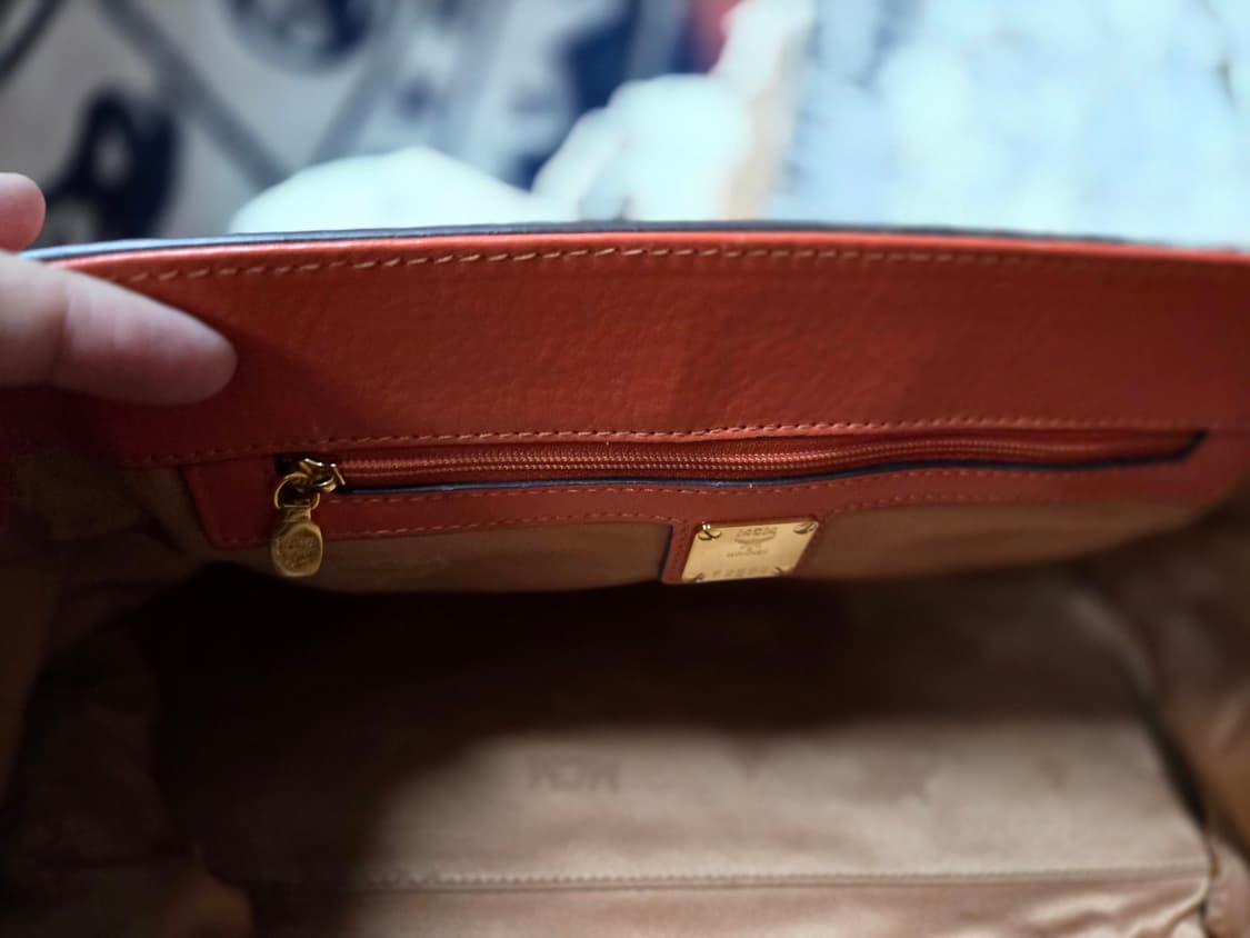 MCM 소가죽 오랜지 토드&크로스백 상품이미지6