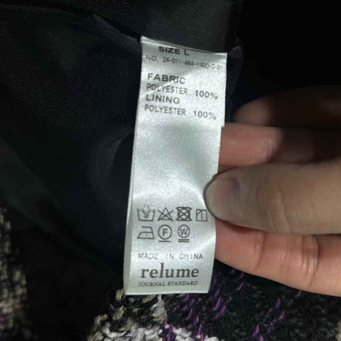 저널스탠다드 체크 플리스 자켓 (L) 상품이미지8