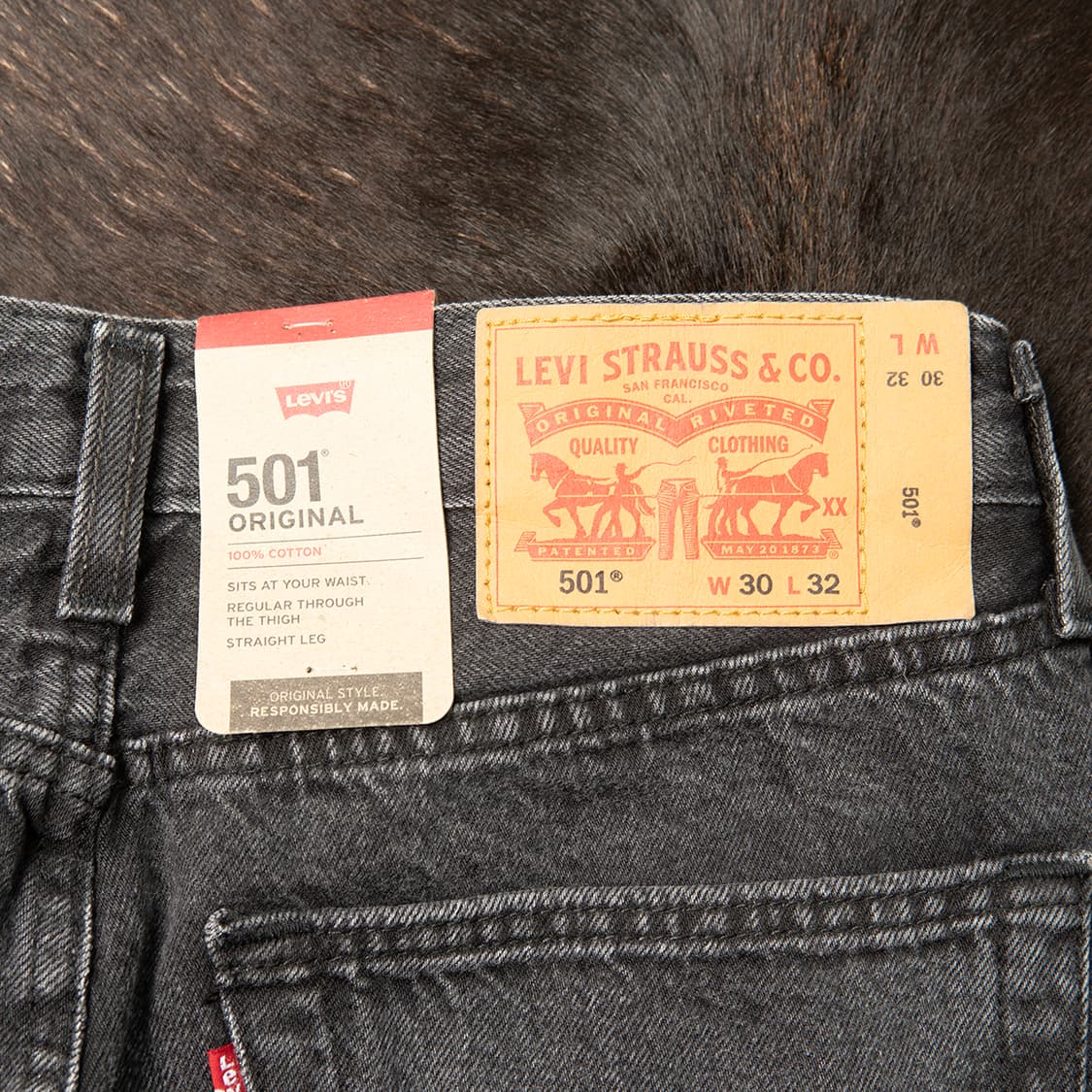 [30] 리바이스 501 그레이 데님팬츠 00501-3370 미사용 신품 상품이미지6
