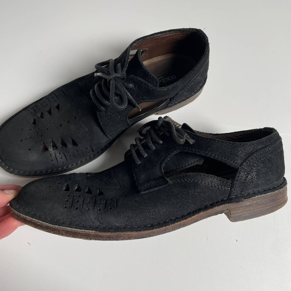 Dolce&gabbana 홀 포인트 스웨이드 슈즈 (280) 상품이미지2