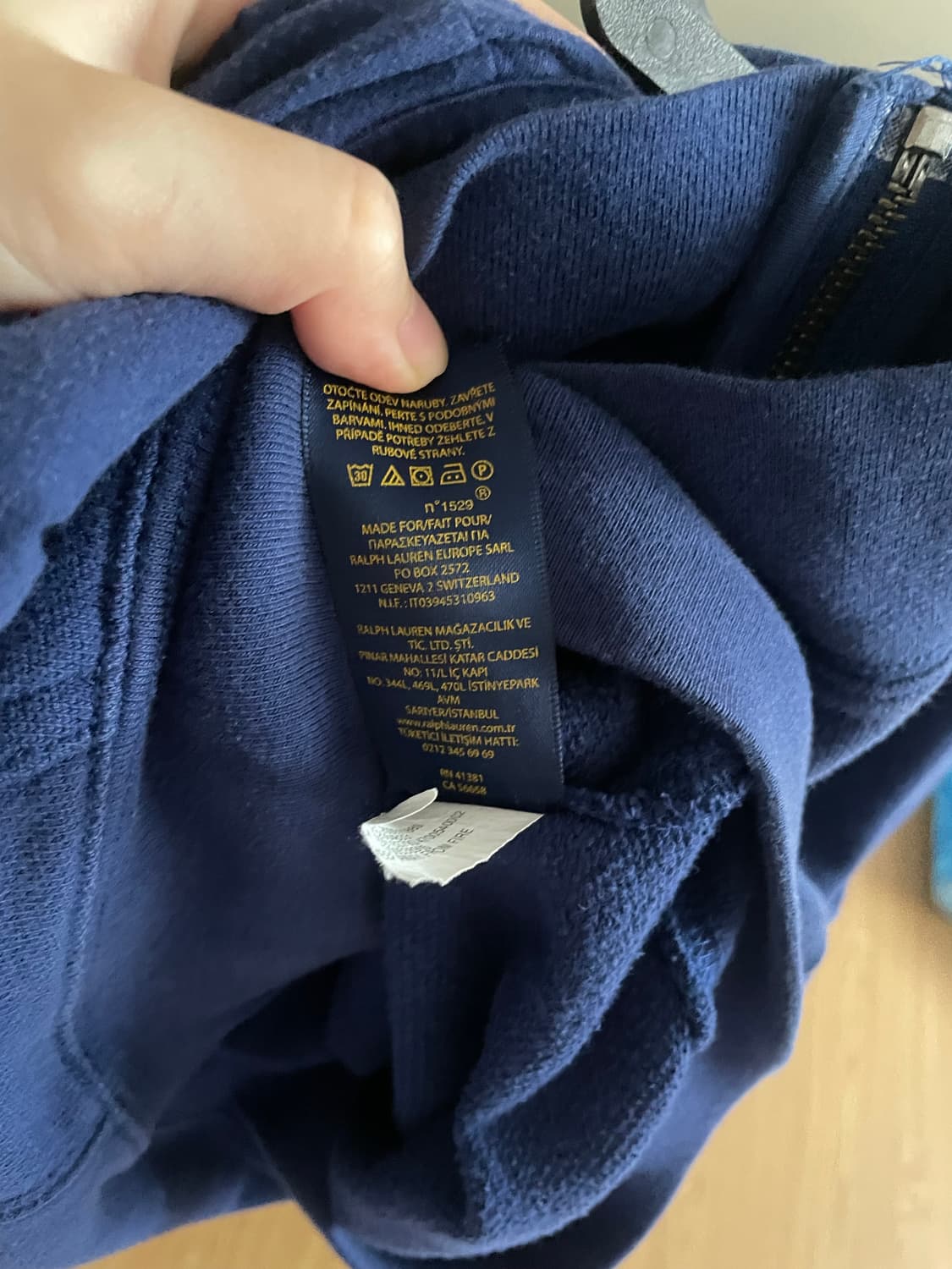 폴로 빅포니 후드집업 네이비 상품이미지5