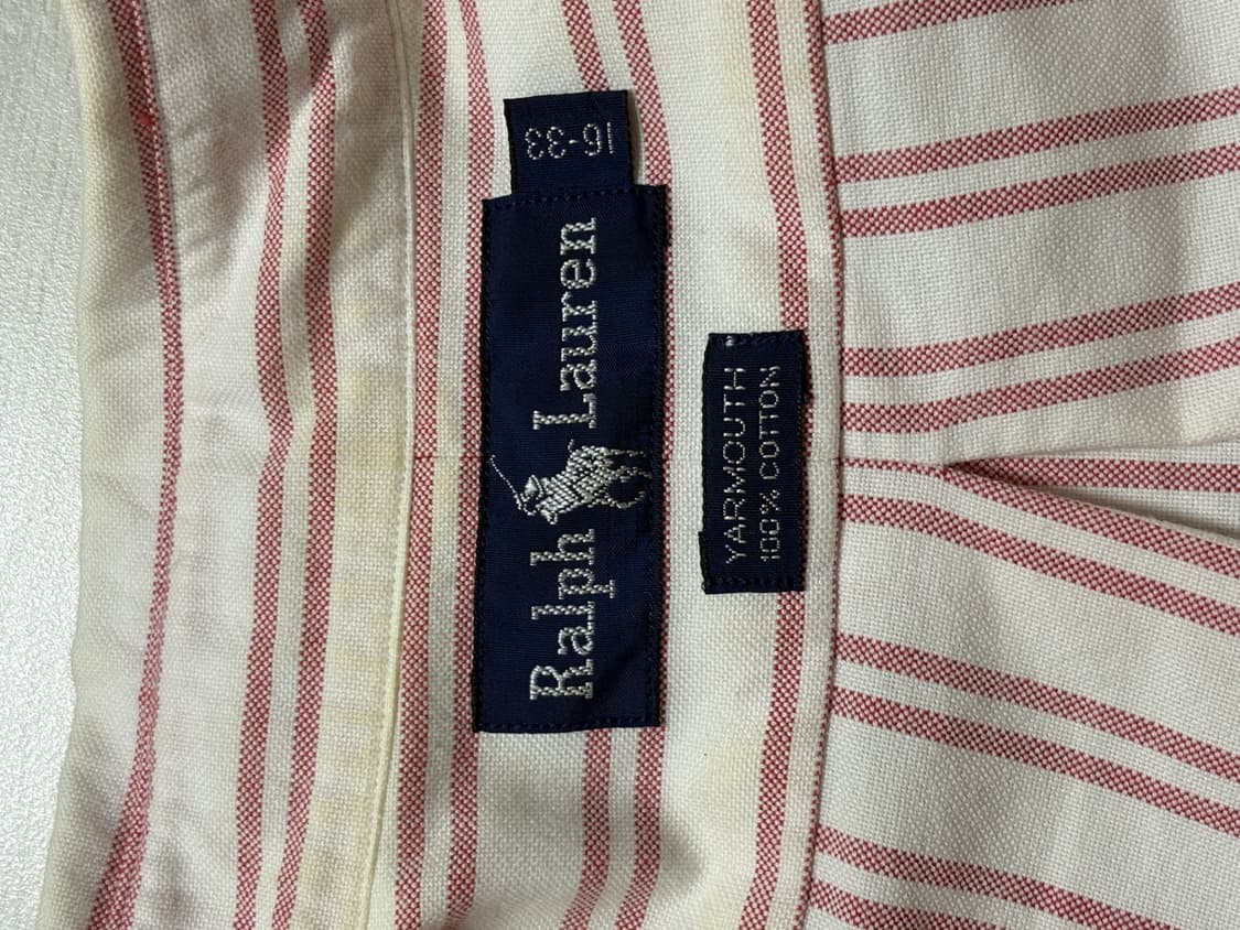 폴로 핑크 스트라이프 셔츠 상품이미지2