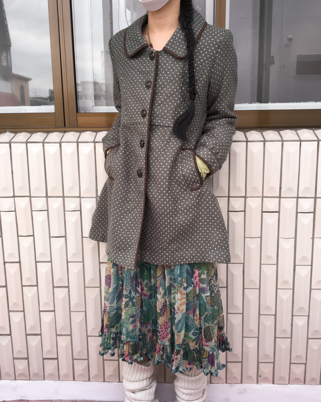 Axes femme dot pattern coat 상품이미지8